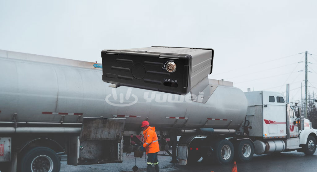 Grabadora DVR de 4 canales 1080p con tarjeta SD y GPS